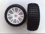 Tires with Rims 1/8 (nitro buggy)